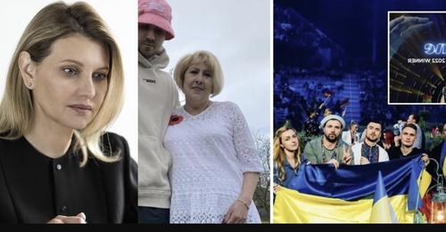 “Ми і вся Україна пишаємося вашим сином!” Олена Зеленська подякувала мамі фронтмена Kalush Orchestra Стефанії за перемогу