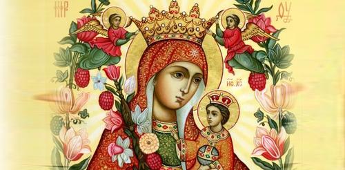 Молитва ікони Божої Матері «Нев’янучий цвіт». До неї моляться про зцілення.